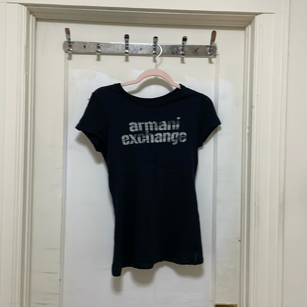 Armani Exchange Navy Medium Logo Shirt